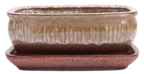 Bonsai schale eckig 5 x - -,