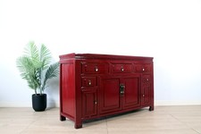 Antik asiatisches Sideboard ein voller Charakter in purpurrot #M-SID-YY07