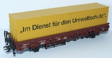 Märklin H0 ++ Containerwagen Rlmms 450 820 Umweltschutz der DB ++ #F2_91