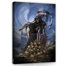 Leinwand Bild Wandbilder Canvas Bilder XXL Alchemy Schädel Gotik Totenkopf 274