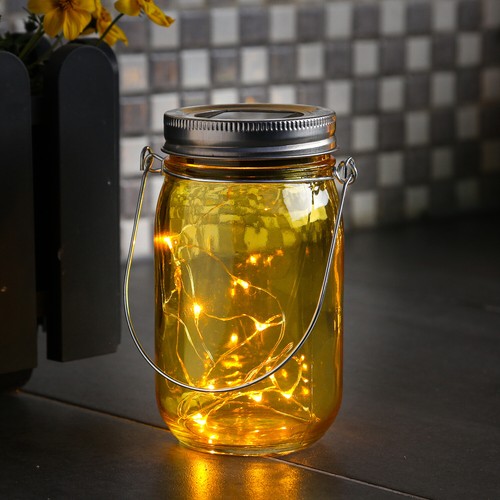Led solarglas windlicht - led,