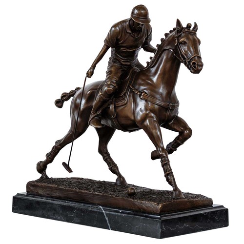 Bronzeskulptur polo spieler - spieler, im