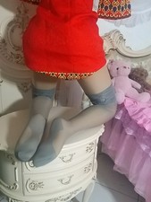  GöttlicheStrumpfhose D?  Halterlose/ Straps/ grau Größe L-XL