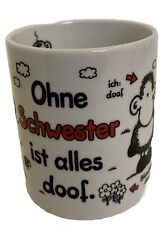 Tasse | Sheepworld | Ohne Schwester ist alles doof | Kaffeebecher | gut