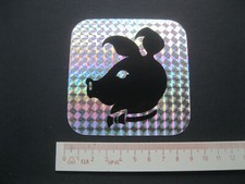 Schweinchen wie Bunny Playboy-Art Hologramm Aufkleber Sticker Reklame Werbung