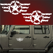 2 30cm US Army Sterne RETRO