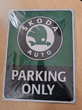 Blechschild 30x40 OVP Skoda