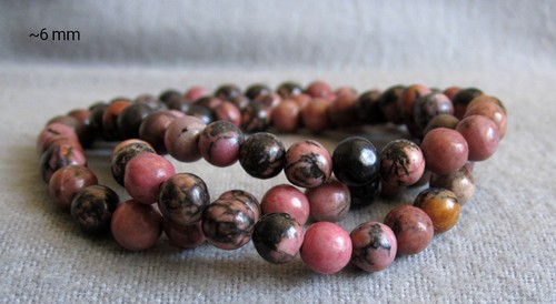 Armband aus rhodonit - aus, •