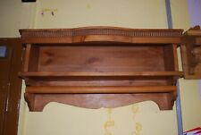 Antiker Küchenregal, Küchenboard, Handtuchhalter aus Weichholz, Gewürzregal