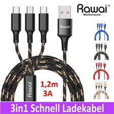 3A Ladekabel 3in1 Multi