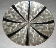 WMF Ikora Metall Art Deko Schale versilbert silverplate Ø 25 cm mit Kugelfüßen