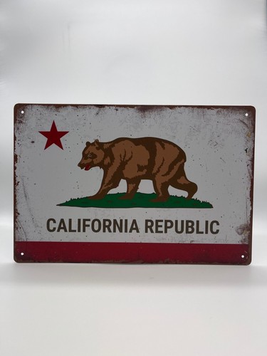 Blechschild california 20x30cm - california,