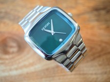Nixon The BIG Player SS Uhr in Silber & Grün sehr selten A487-1696