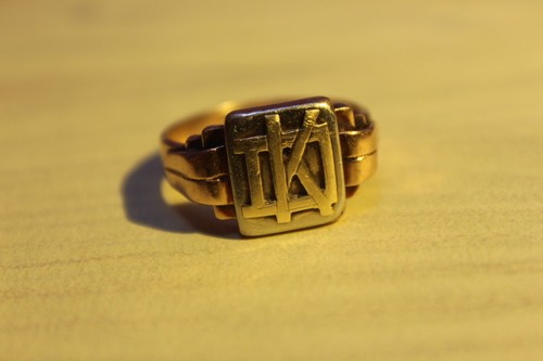 Herren siegel ring k d - 21,5,