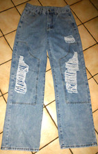 Zerrissene Damen-Jeans Gr. S Blau