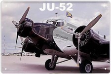 Blechschild Flugzeug “JU-52 Lufthansa“ Geschenkidee