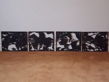 4 antik Kunstguss Eisen