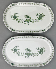 ✅ Hutschenreuther Maria Theresia 2 Servierplatten 25,5cm Schlossgarten Porzellan