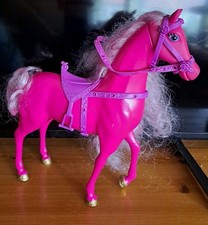 Barbie Simba Pferd Vintage Pink Sattel Disney 90er 200er Horse Reiter Rosa Lila