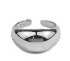 ELEGANTER S925 STERLING SILBER COCKTAIL RING SILBE•EINFACH EDEL•OFFE.RINGSCHIENE
