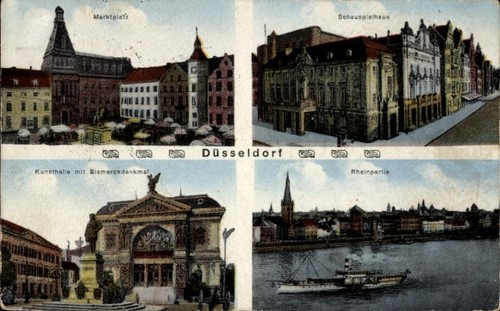 Düsseldorf rhein - ak,