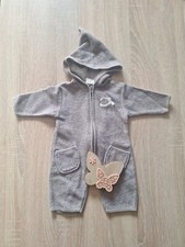 Winteranzug Overall Schneeanzug Einteiler Mädchen/Junge Gr. 56 Braun 