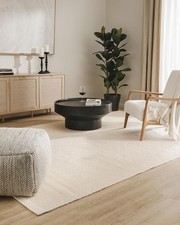 benuta Wollteppich Rocco Weiß