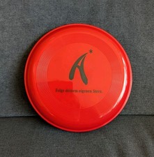 Frisbee Wurfscheibe Outdoor Fun Trendsport  rot " Folge deinem eigenen Stern "