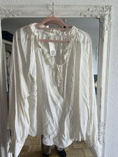 Weiße H&M Bluse Größe XL