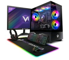 Vibox I-505 Gaming PC Set Komplett • Monitor 22 Zoll • AMD Ryzen 3 3200G 4,0GHz