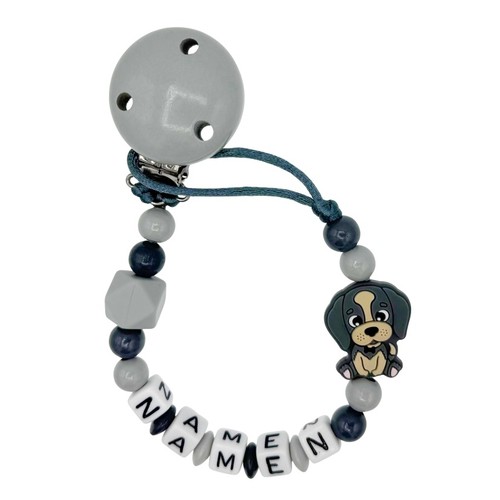 Schnullerkette mit wunschnamen - schnullerkette,