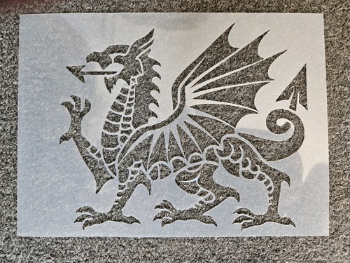 Walisischer drache schablone - walisischer,