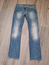 top neuw. blaue Replay Jeans Gr. 29/34 used Miss WV 597 Distressed sexy