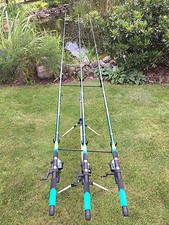 (D) 3x 4,50 Angelrute Angelset