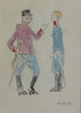 KuK Militär, Aquarell, ca