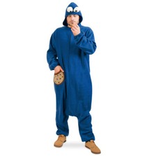 Erwachsenenkostüm Keksmonster Overall in blau mit Kapuze Onesie Unisex121794013F