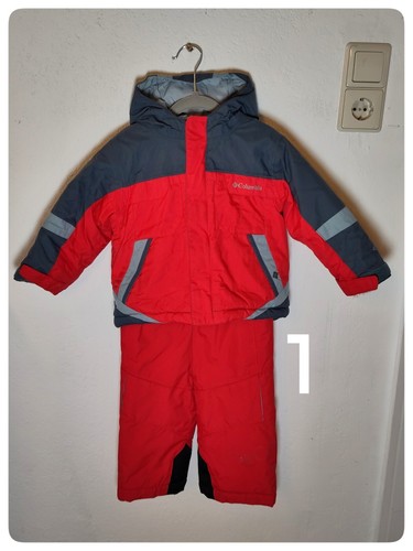 Columbia skianzug grau rot - "columbia", grau/rot