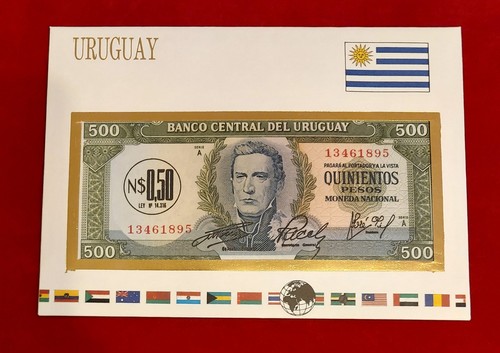 Banknotenbrief uruguay 500 - -,