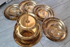 NEU Etagere 3stöckig Gold Metall Tischdeko Weihnachten Hochzeit Candybar  Buffet