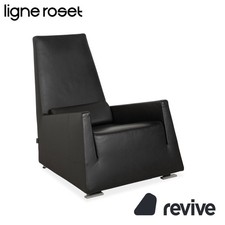 Ligne Roset Jul Leder Sessel Schwarz