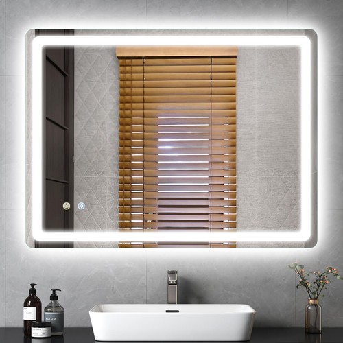 Led dimmbar badspiegel mit - led,