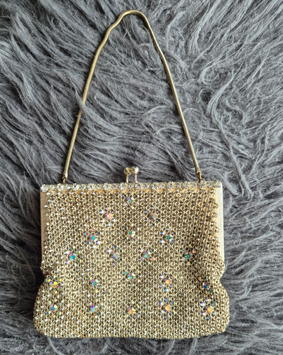 Vintage glitzer handtasche - glitzer-handtasche, /