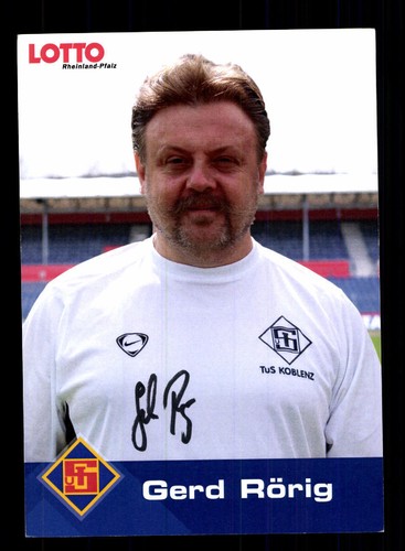 Gerd rörig autogrammkarte - rörig, tus