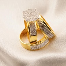 18K Gelbgold Über Diamant