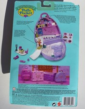 NEU Mini Polly Pocket Snow Mountain OVP  Ski Koffer Bluebird *