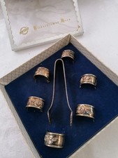 Hildesheimer Rose Antiko 100 Set, Serviettenringe mit Zuckerzange