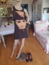 ? Retro Shirtkleid 90er Jahre • Audrey Hepburn Pop Art • Moccamousse Rarität ✨