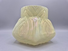 Jugendstil Kralik perlmutt irisierend Kunstglas Rosenschale Vase