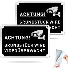 Alu Warnschild Kamera