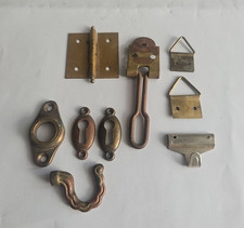 Alte Möbelteile-Scharniere-Haken-Überwurf- Rosetten-Messing 